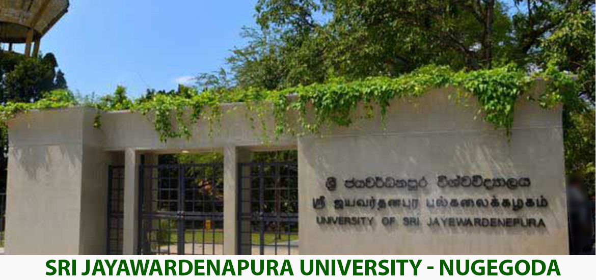 SRI JAYAWARDENAPURA UNIVERSITY - NUGEGODA